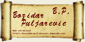 Božidar Puljarević vizit kartica